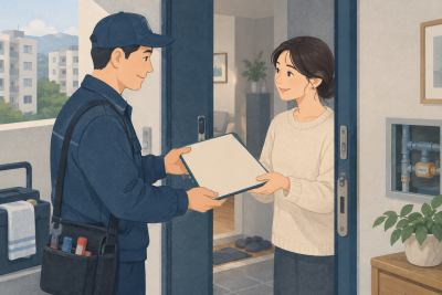 누수 점검을 대신 안내한다면: 현장 입회자에게 전달할 자료 관련 설명용 삽화