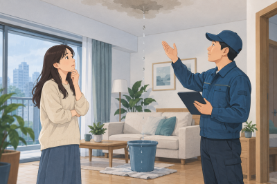 임대차누수책임, 누수 원인별 수리비 부담과 대응 방법 관련 설명용 삽화